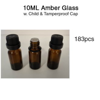 10ML Amber Glass Dropper...